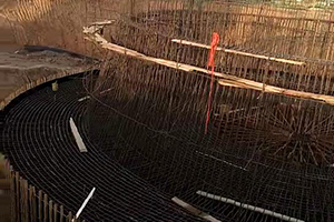 陇南砼烟囱新建施工现场