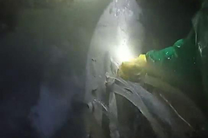 陇南消防水池堵漏现场